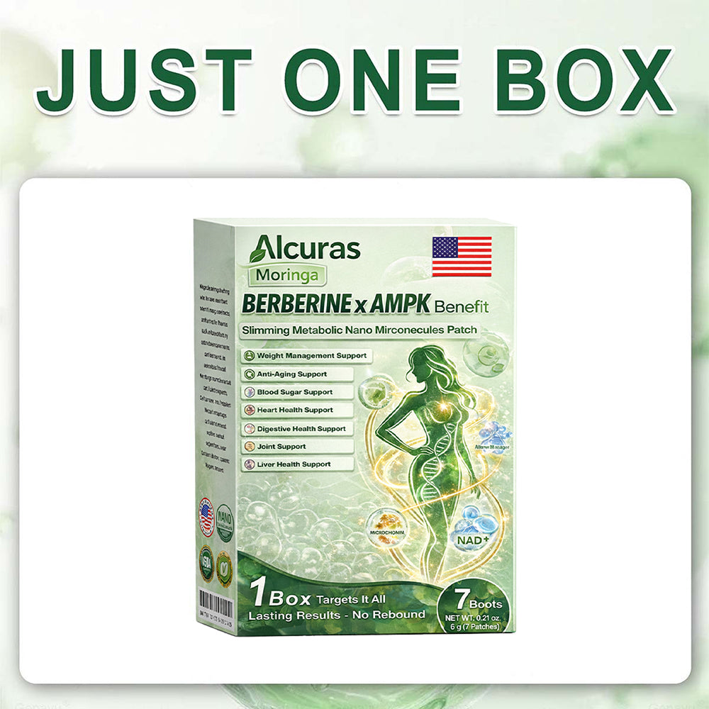๐งฌ Alcurasโข Moringa + Berberine AMPK Slimming Patch