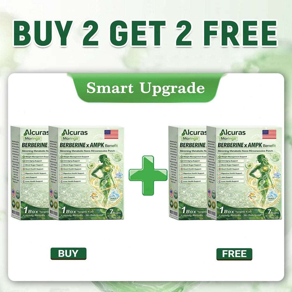 🧬 Alcuras™ Moringa + Berberine AMPK Slimming Patch